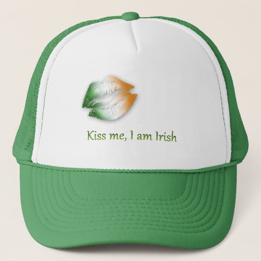 Kiss Me I am Irish - Hat Truckerkappe (Vorderseite)