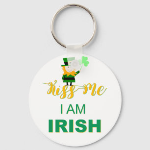 Kiss Me I am Irish Key Chain Schlüsselanhänger