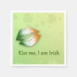 Kiss Me I am Irish - Paper Napkin Serviette