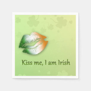 Kiss Me I am Irish - Paper Napkin Serviette