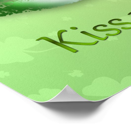 Kiss Me I am Irish - Poster Print (Ecke)
