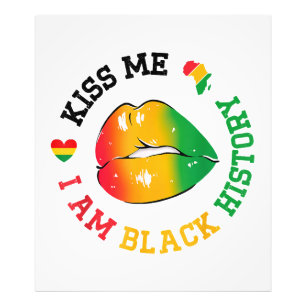 Kiss Me I Be Black History Montag Afroamerikaner Fotodruck