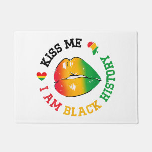 Kiss Me I Be Black History Montag Afroamerikaner Fußmatte