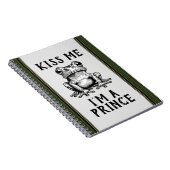 Kiss Me I bin ein Prince-Notebook Notizblock (Rechte Seite)
