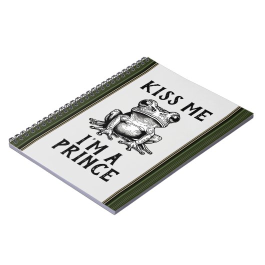 Kiss Me I bin ein Prince-Notebook Notizblock (Linke Seite)
