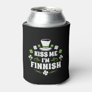 Kiss Me I bin Finnischer St Patrick's Day Finnisch Dosenkühler