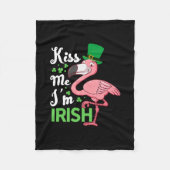 Kiss Me I bin irisch Fleecedecke (Vorderseite)