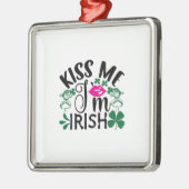 Kiss Me I bin irisch Ornament Aus Metall (Links)
