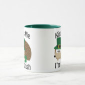 Kiss Me I bin irischer Igel Tasse (Zentrum)
