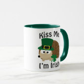 Kiss Me I bin irischer Igel Tasse (VorderseiteRechts)