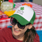 Kiss Me I bin Irish Clover Saint Patrick's Day Truckerkappe