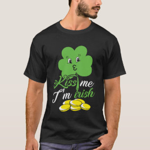 Kiss Me I bin Irish Saint Patrick Day Boys Girls W T-Shirt