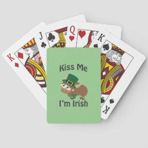 Kiss Me I bin Irish Yak Spielkarten
