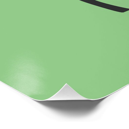 Kiss Me I bin Irish Yeti Poster (Ecke)