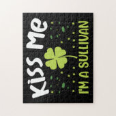 Kiss Me I bin Sullivan - Nachname Sullivan Puzzle (Vertikal)