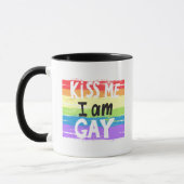 Kiss Me I is Gay Tasse (Links)
