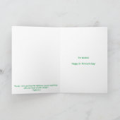 Kiss Me I m Golden St. Patrick's Day Card Karte (Innenseite)