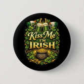 Kiss Me, I’m Irish Button (Vorderseite)