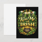 Kiss Me, I’m Irish Dankeskarte (Vorne/Hinten)