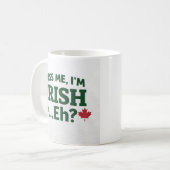 Kiss Me I’m Irish Eh Mug Kaffeetasse (Vorderseite Links)