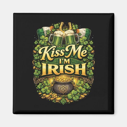Kiss Me, I’m Irish Magnet (Vorne)