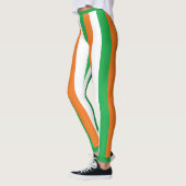 Kiss Me I ml Irish Stripes Bright White Heart Leggings (Links)