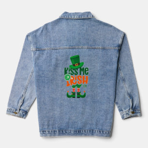 Kiss Me, ich bin 25% irisch (aber 100% Spaß) Funny Jeansjacke