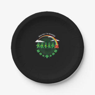 Kiss Me Ich bin dankbar Leprechauns Rainbow St Pat Pappteller