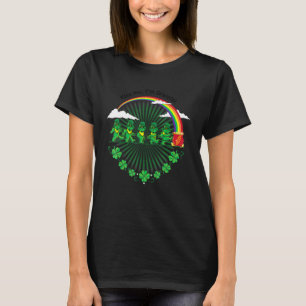 Kiss Me Ich bin dankbar Leprechauns Rainbow St Pat T-Shirt