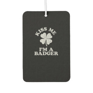 Kiss Me Ich bin ein Badger ~ Demonym Wisconsin T - Autolufterfrischer