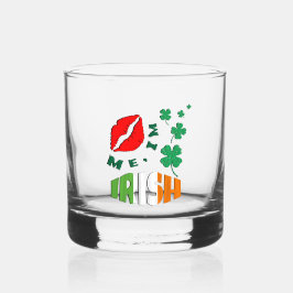 Kiss Me, ich bin ein irischer Patricks-Tag Whiskyglas