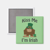 Kiss Me Ich bin ein Irrfuß Magnet (Vorderseite/Rückseite)