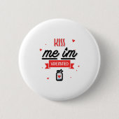 Kiss Me Ich bin geimpft Button (Vorderseite)