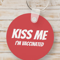 Kiss Me Ich bin geimpft Modernes Niedliches Zitat