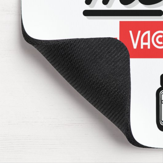 Kiss Me Ich bin geimpft Mousepad (Ecke)