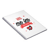 Kiss Me Ich bin geimpft Notizblock (Rechte Seite)