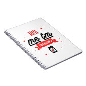 Kiss Me Ich bin geimpft Notizblock (Rechte Seite)