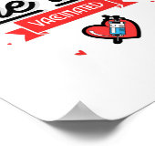 Kiss Me Ich bin geimpft Poster (Ecke)