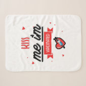 Kiss Me Ich bin geimpft Sherpadecke (Vorderseite (Horizontal))