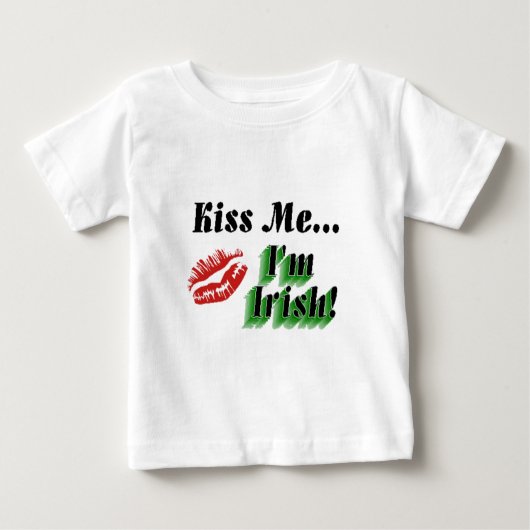 Kiss Me Ich bin irisch Baby T-shirt (Vorderseite)