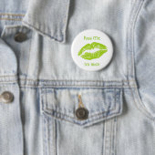 Kiss Me Ich bin irisch Button (Beispiel)