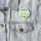 Kiss Me Ich bin irisch Button (Beispiel)