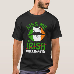 Kiss Me Ich bin irisch geimpfte Lips St Patricks D T-Shirt
