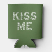 Kiss Me (ich bin irisch) gemütlich mit Kleeblatt-C Dosenkühler (Vorderseite)