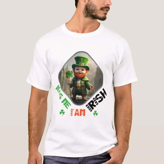 Kiss Me, ich bin irisch - Green Glow Dance Party T-Shirt (Vorderseite)