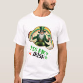 Kiss Me, ich bin irisch - irischer Step Tanz T-Shirt (Vorderseite)