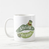 Kiss Me Ich bin irisch Kaffeetasse (Links)