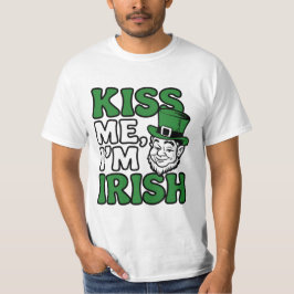 Kiss Me, ich bin irisch - Leprechaun St. Patrick's T-Shirt
