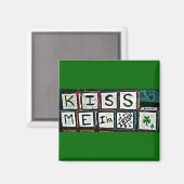Kiss Me Ich bin irisch Magnet (Vorderseite/Rückseite)