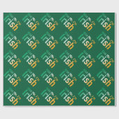 Kiss Me Ich bin irisch mit irischen Flaggenfarben Geschenkpapier (Flach)